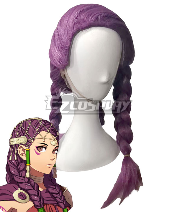 Fire Emblem Warriors: Three Hopes Petra Purple Cosplay Wig