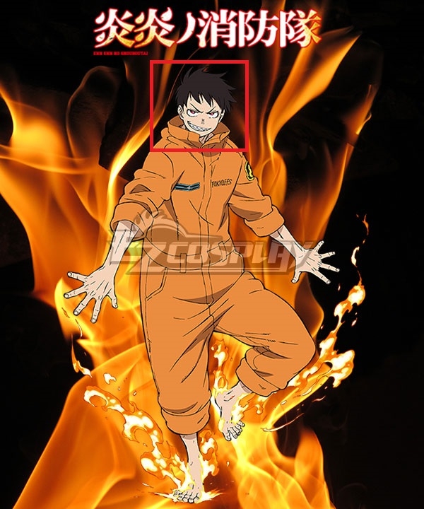 Get Wallpaper Fire Force Enen No Shouboutai Shinra Kusakabe Black Cosplay Wig For Android
