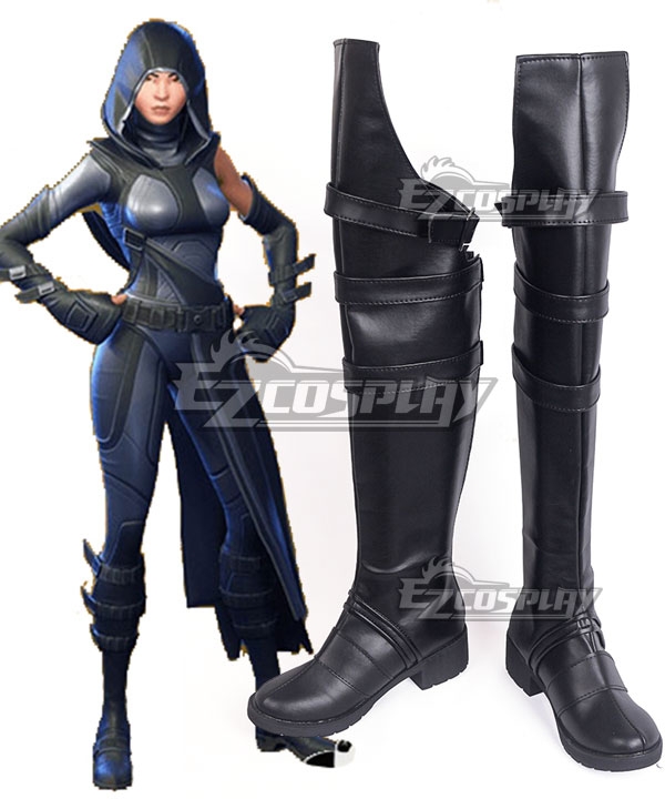 

Fortnite Battle Royale Fate Black Shoes Cosplay Boots