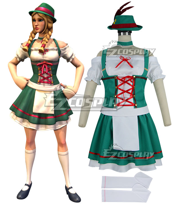 

Fortnite Battle Royale Heidi Halloween Cosplay Costume-New Editon