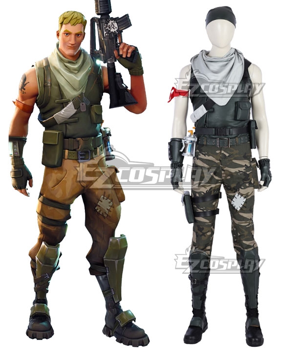 Fortnite Battle Royale Male Soldier Cosplay Costume