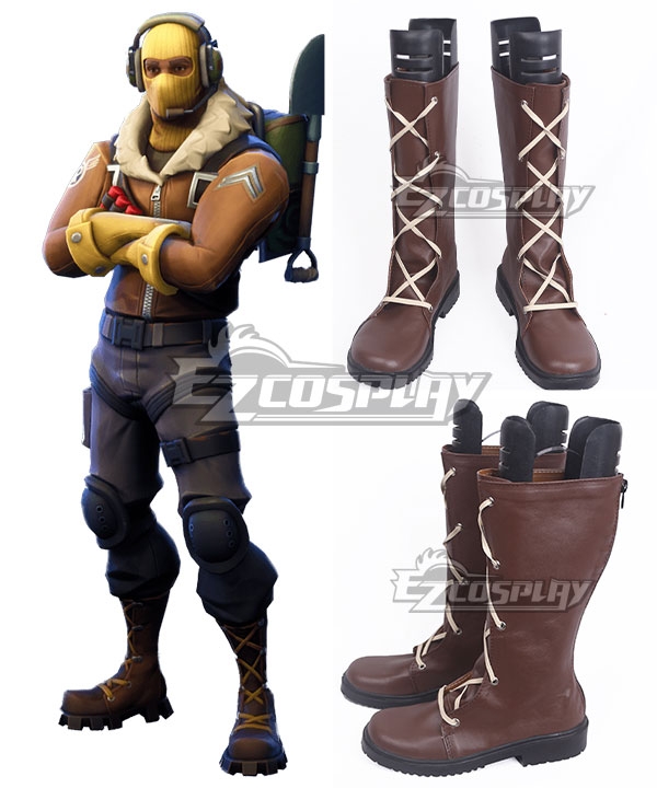 

Fortnite Battle Royale Raptor Brown Shoes Cosplay Boots