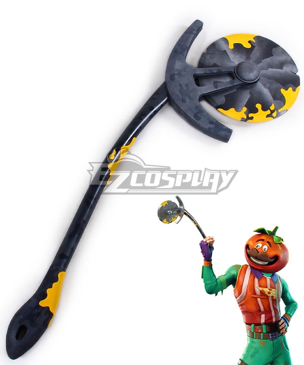 Fortnite Battle Royale Tomato Head Skin Axeroni Pickaxe Cosplay Weapon Prop