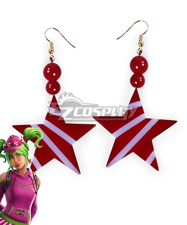 

Fortnite Battle Royale Zoey Lollipop Earrings Cosplay Accessory Prop