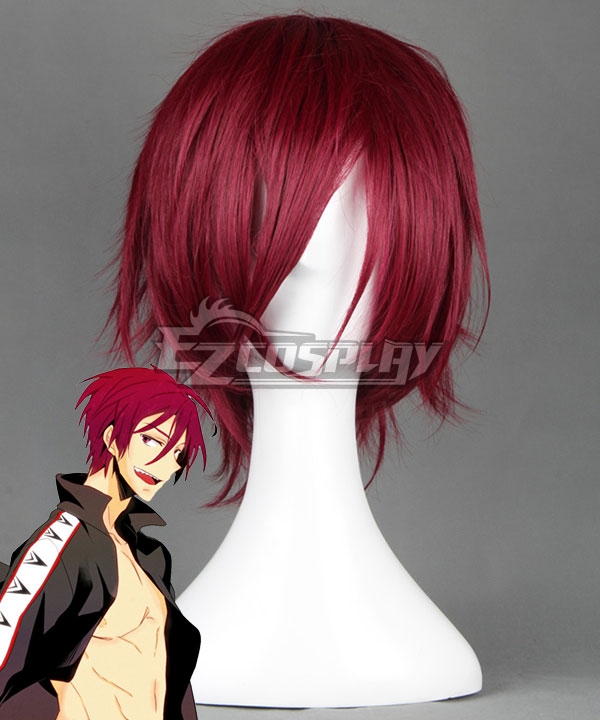 

Free! Rin Matsuoka Bingle Kermesinus Cosplay Wig-327F