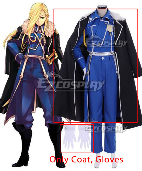 

Fullmetal Alchemist Olivier Mira Armstrong Cosplay Costume - Only Coat, Gloves