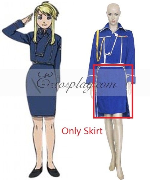 

Fullmetal Alchemist Winry Rockbell Military Cosplay Costume - Only Skirt
