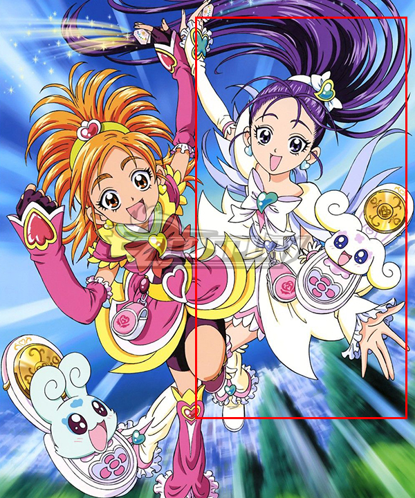 Futari wa Precure Splash Star Futari wa Pretty Cure Splash Star Cure Cure Egret weiß Cosplay Kostüm