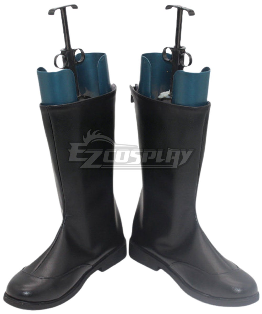Gachiakuta Zanka Nijiku Black Shoes Cosplay Boots