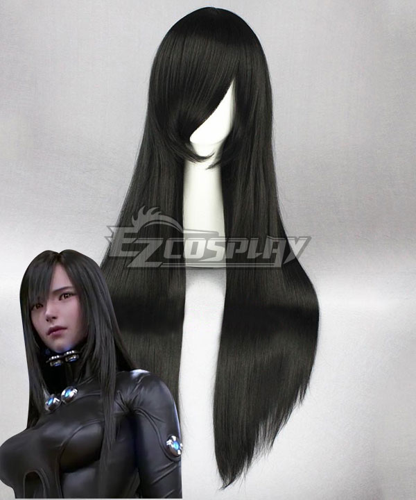 GANTZ Reika Shimohira Black Cosplay Wig