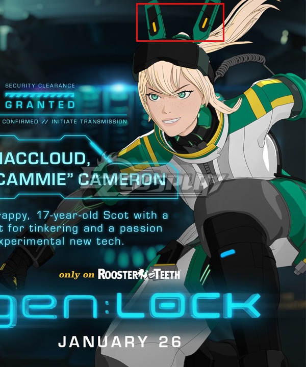

Gen Lock Cammie Maccloud Head Wear Cosplay Accessory Prop