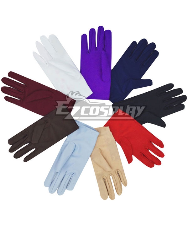 General Short Gloves Dozens of Colors Available Cosplay Accessory Prop