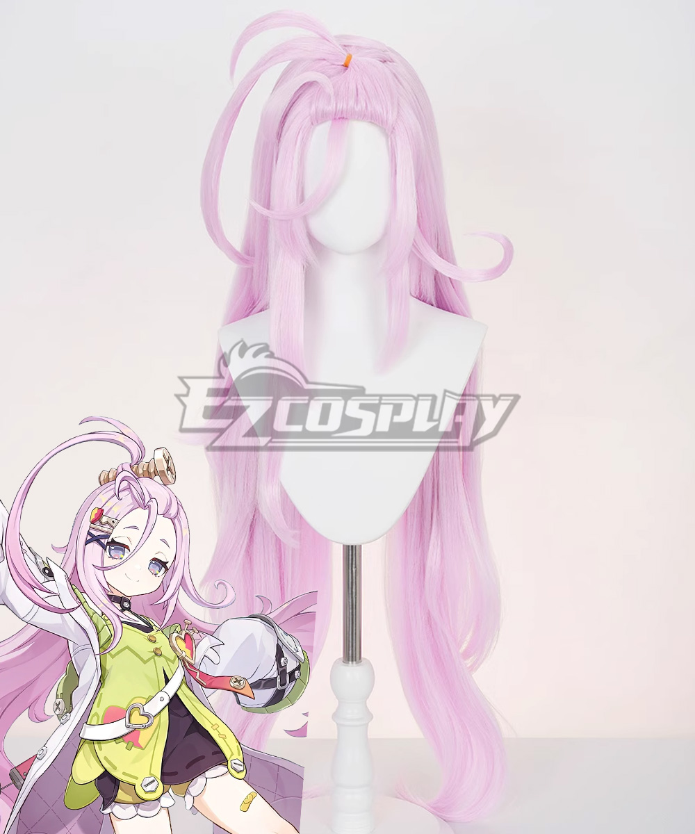 Genshin Impact Aino Pink Cosplay Wig