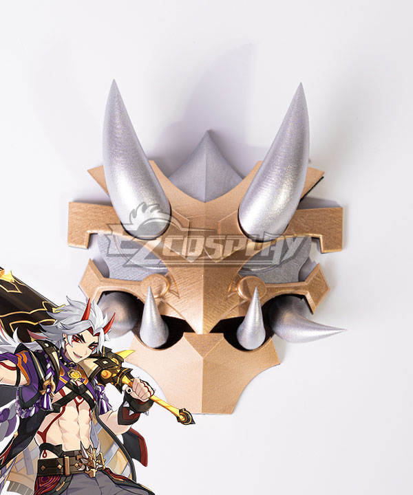 Genshin Impact Arataki Itto Head Of Beast Waist Decoration Cosplay Accessory Prop