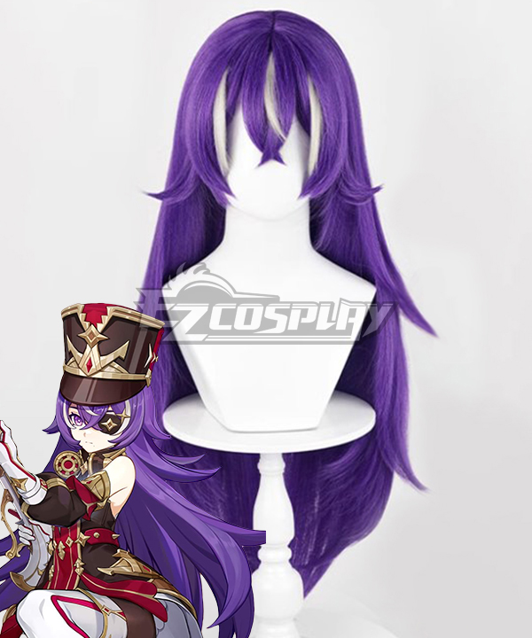 Genshin Impact Sertice Purple Cosplay Wig