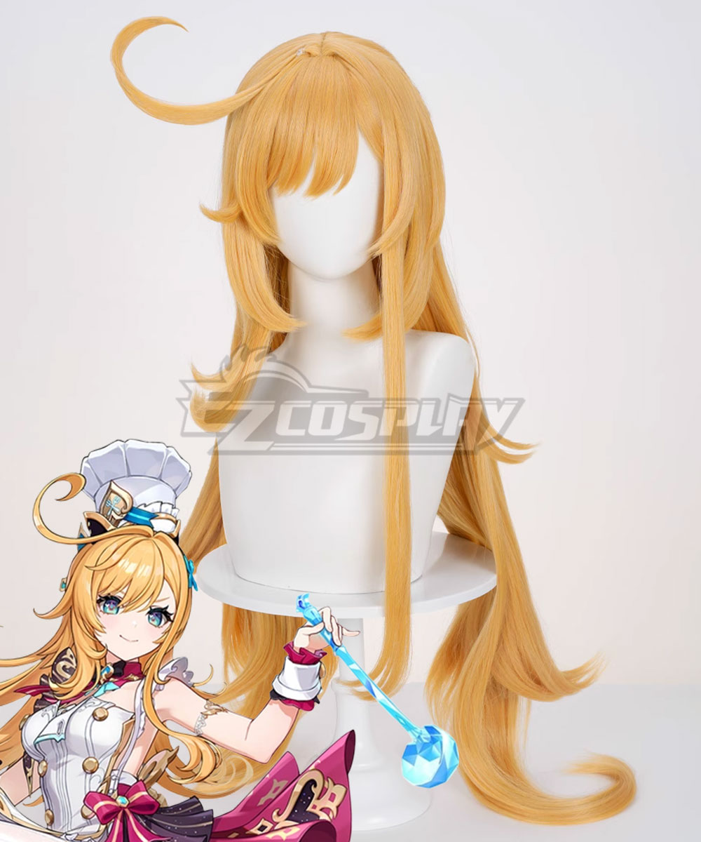 Genshin Impact Escoffier Yellow Cosplay Wig