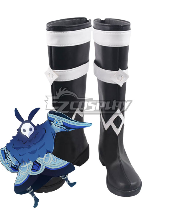 Genshin Impact Hydro Abyss Mages Black Shoes Cosplay Boots