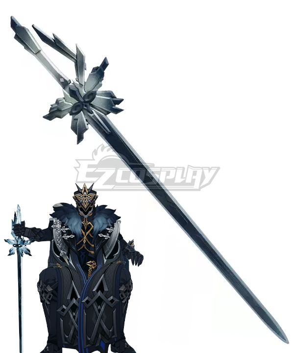 Genshin Impact II Capitano Silver Sword Cosplay Accessory Prop