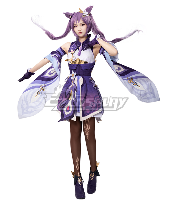 Genshin Impact Keqing Cosplay Costume A Edition