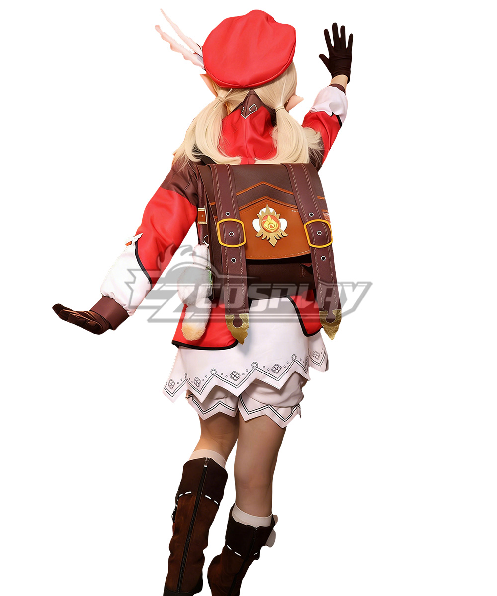 Genshin Impact Klee Backpack Faux Leather Pyro Vision Dodoco Charm Cosplay Anime CLEARANCE】Genshin Impact Klee Cosplay Backpack Accessories  main image 2