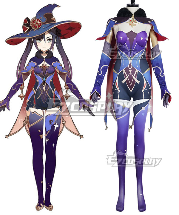 Genshin Impact Mona New Outfit Halloween Party Game Cosplay Costume