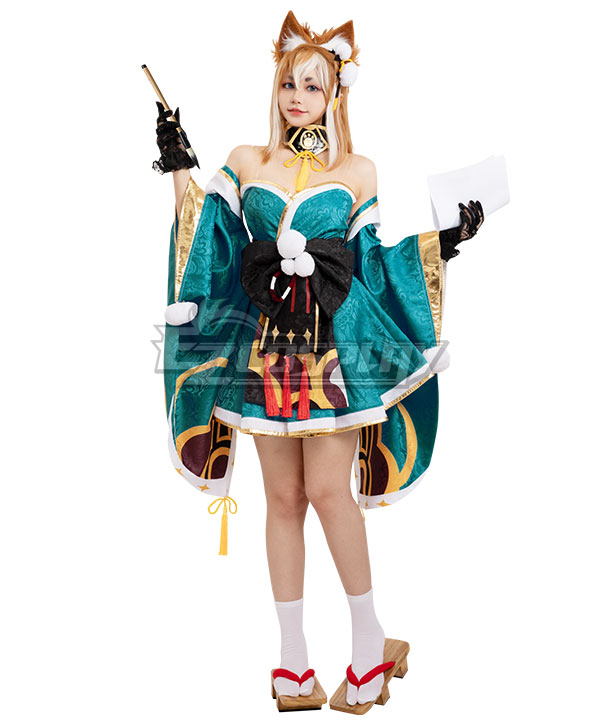 Genshin Impact Ms Hina Gorou Female Original Dress Cosplay Costume