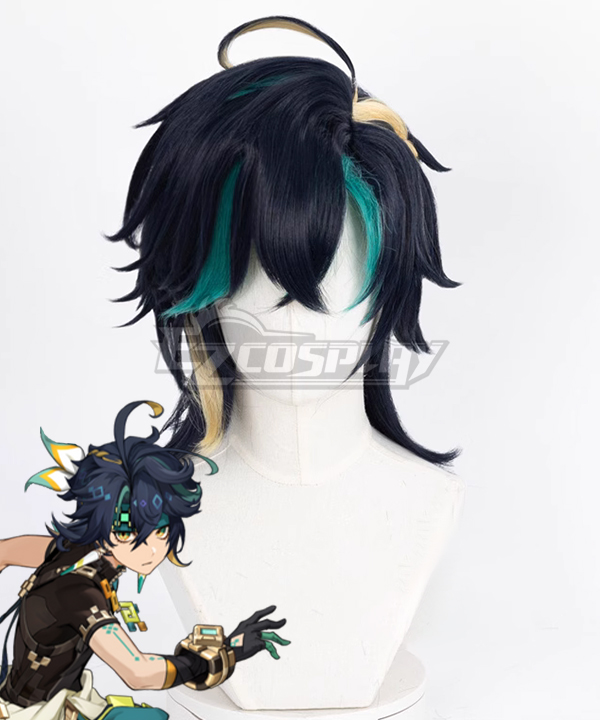 Genshin Impact Natlan characters Black Cosplay Wig