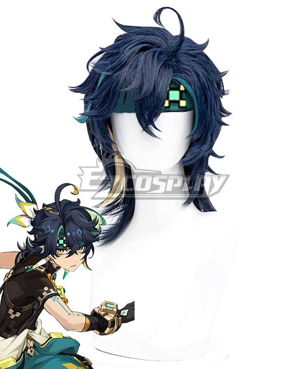 Genshin Impact Natlan characters Black Cosplay Wig