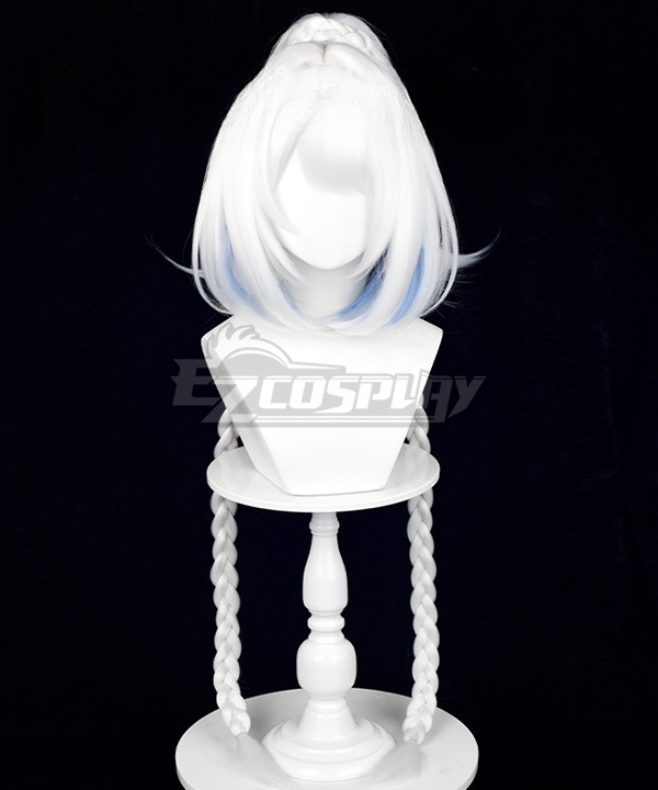 White blue wig cheap