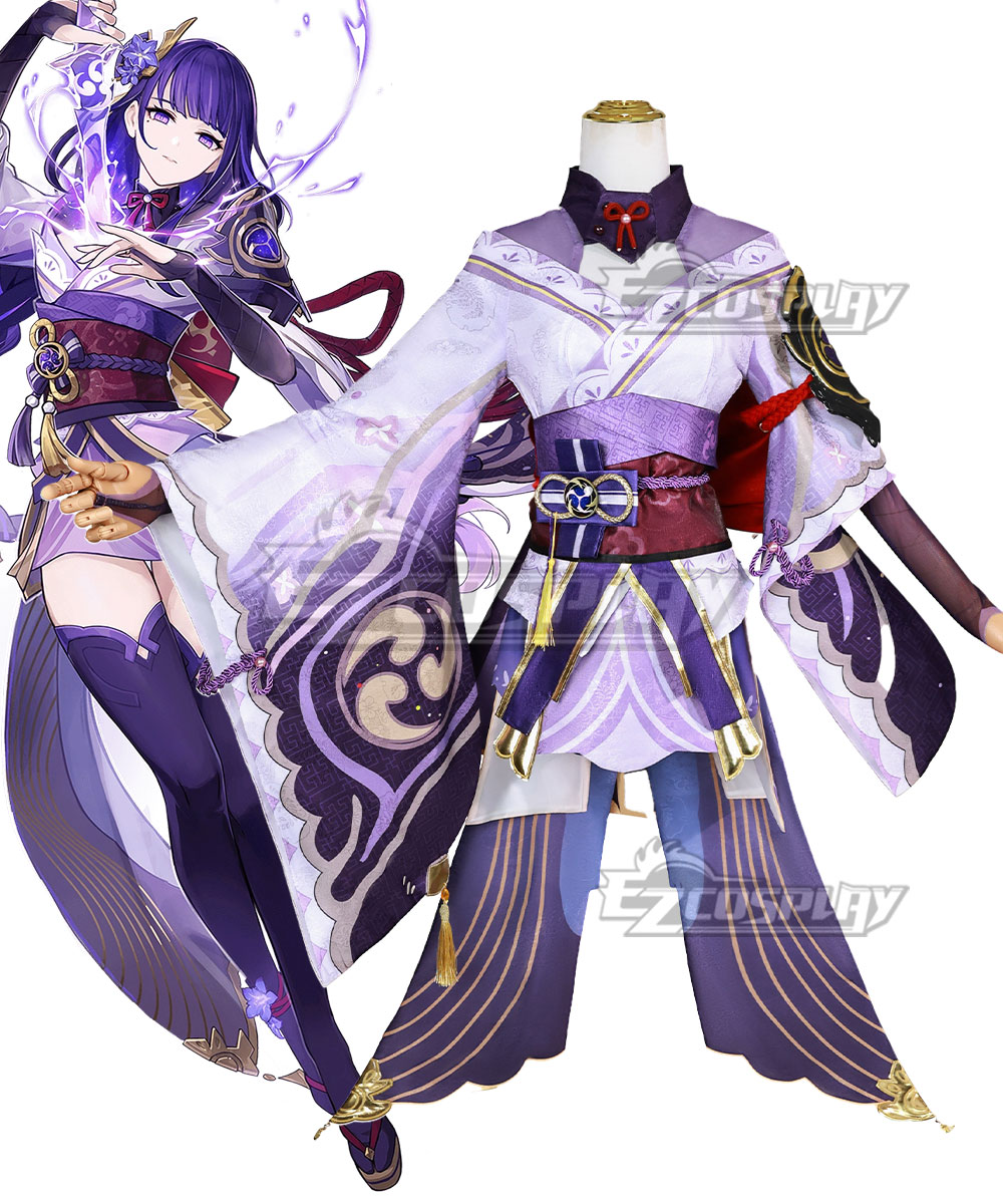 Genshin Impact Raiden Shogun Baal B Edition Cosplay Costume
