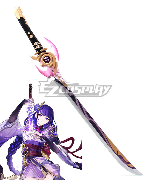 Genshin Impact Raiden Shogun Baal Cosplay Weapon Prop