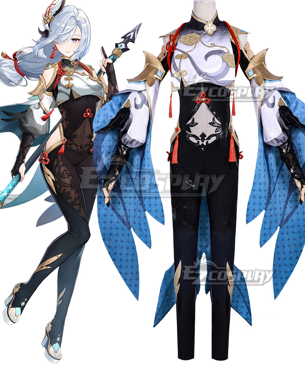 Genshin Impact Shenhe Premium Edition Cosplay Costume