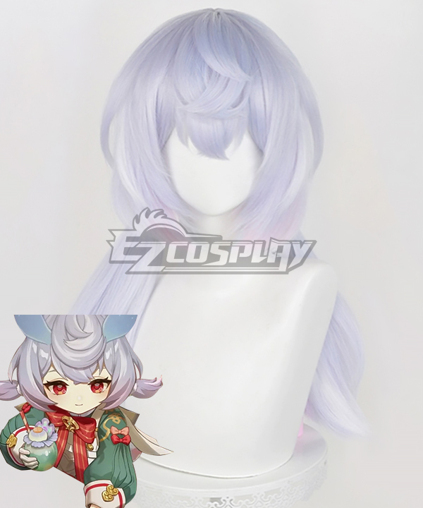 Genshin Impact New Hydro Character White Cosplay Wig