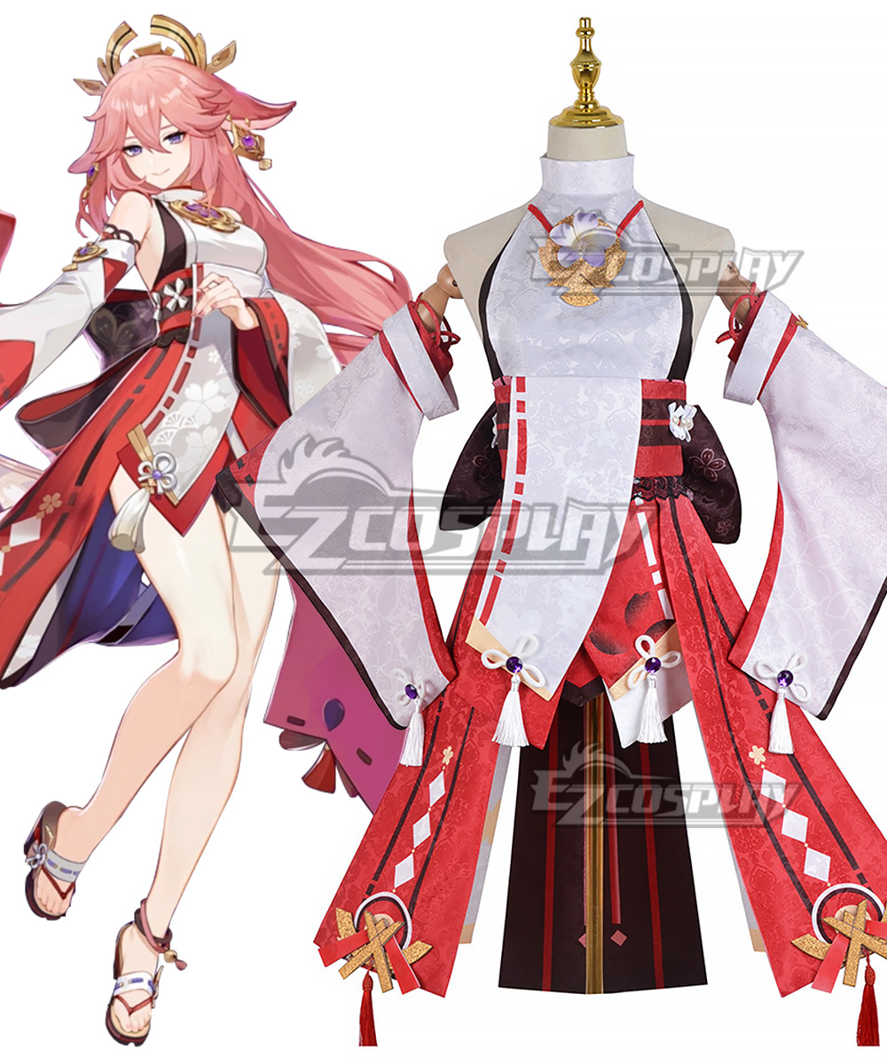 Genshin Impact Yae Miko Guuji Yae Premium Edition Cosplay Costume