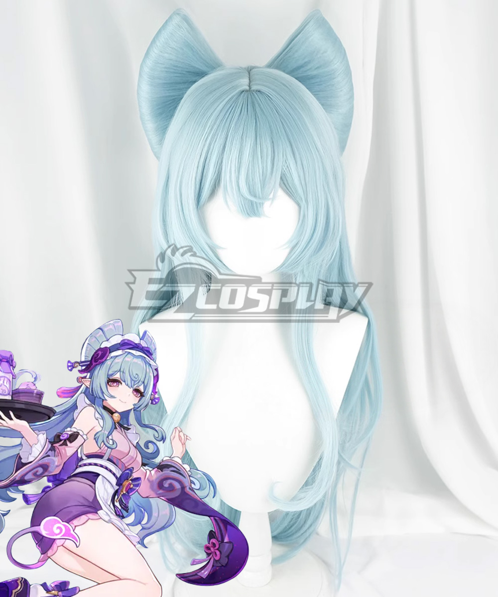 Genshin Impact Yumemizuki Mizuki Blue Cosplay Wig