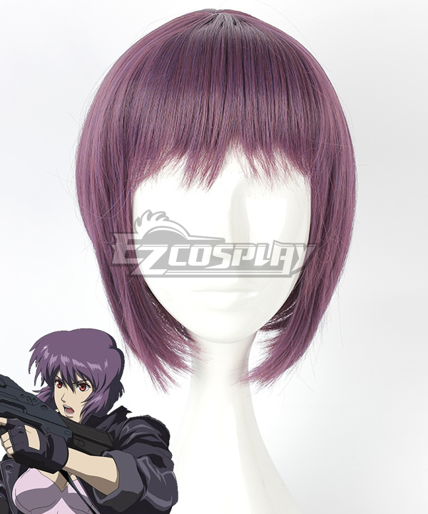 Ghost in the Shell Motoko Kusanagi Purple Cosplay Wig