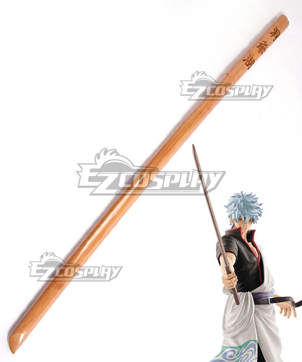 Gintama Sakata Gintoki Toyako Bokuto Wooden Sword Cosplay Weapon Prop