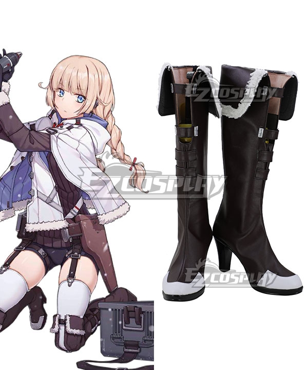 Girls' Frontline 2B14 Brown Shoes Cosplay Boots