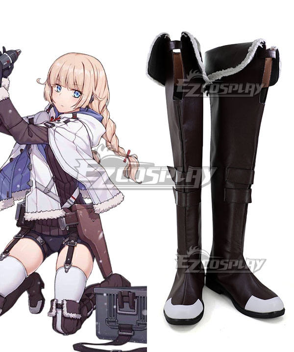 Girls' Frontline 2B14 Brown Shoes Cosplay Boots - A Edition