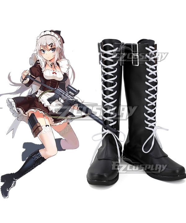 Girls Frontline 9A91 Black White Shoes Cosplay Boots