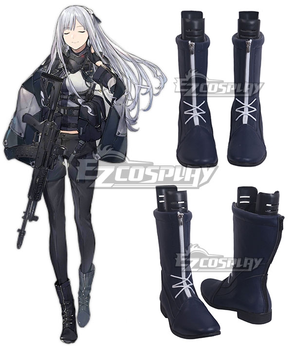 Girls Frontline AK12 Black Shoes Cosplay Boots