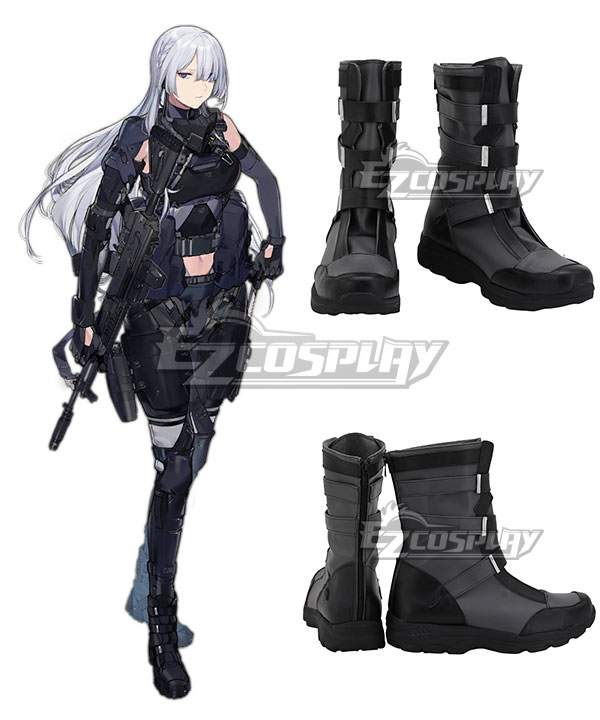 Girls' Frontline AK15 Black Shoes Cosplay Boots
