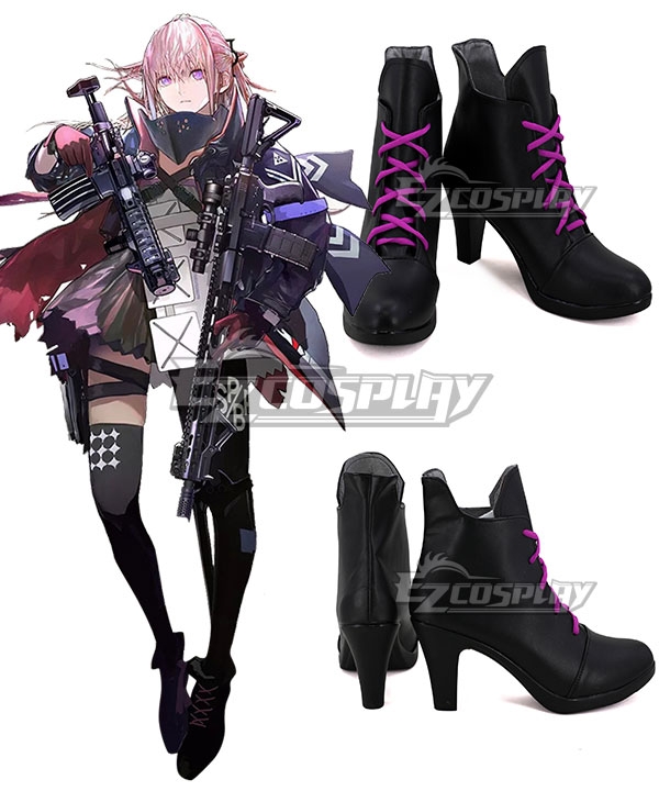 Girls Frontline AR15 Black Pink Cosplay Shoes