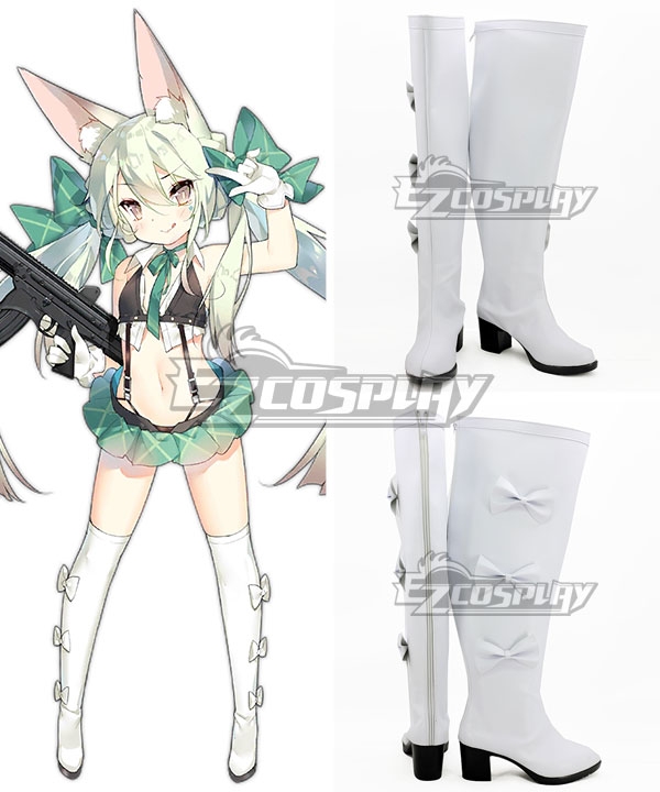 Girls Frontline ART556 White Shoes Cosplay Boots