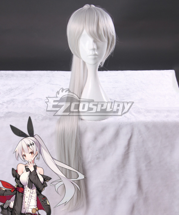Girls Frontline FN57 Silver White Cosplay Wig