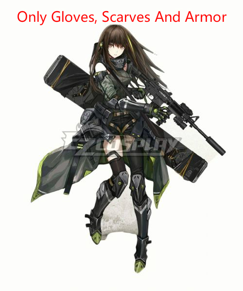 

Girls Frontline M4A1 Cosplay Costume - Only Gloves, Scarves And Armor