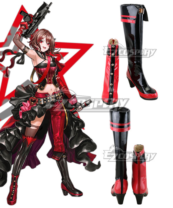 Girls' Frontline PM-06 Red Cosplay Shoes