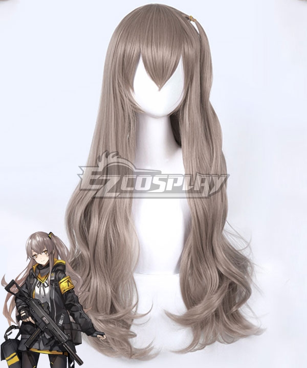 Girls' Frontline UMP45 Grey Brown Cosplay Wig