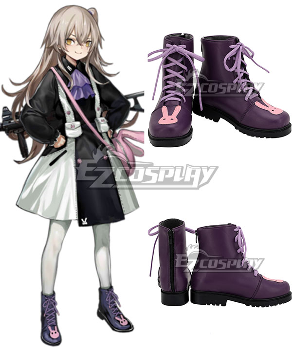 Girls' Frontline UMP45 Purple Pink Cosplay Shoes