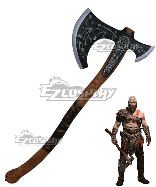 God of War 4 Kratos Halloween Axe Cosplay Weapon Prop